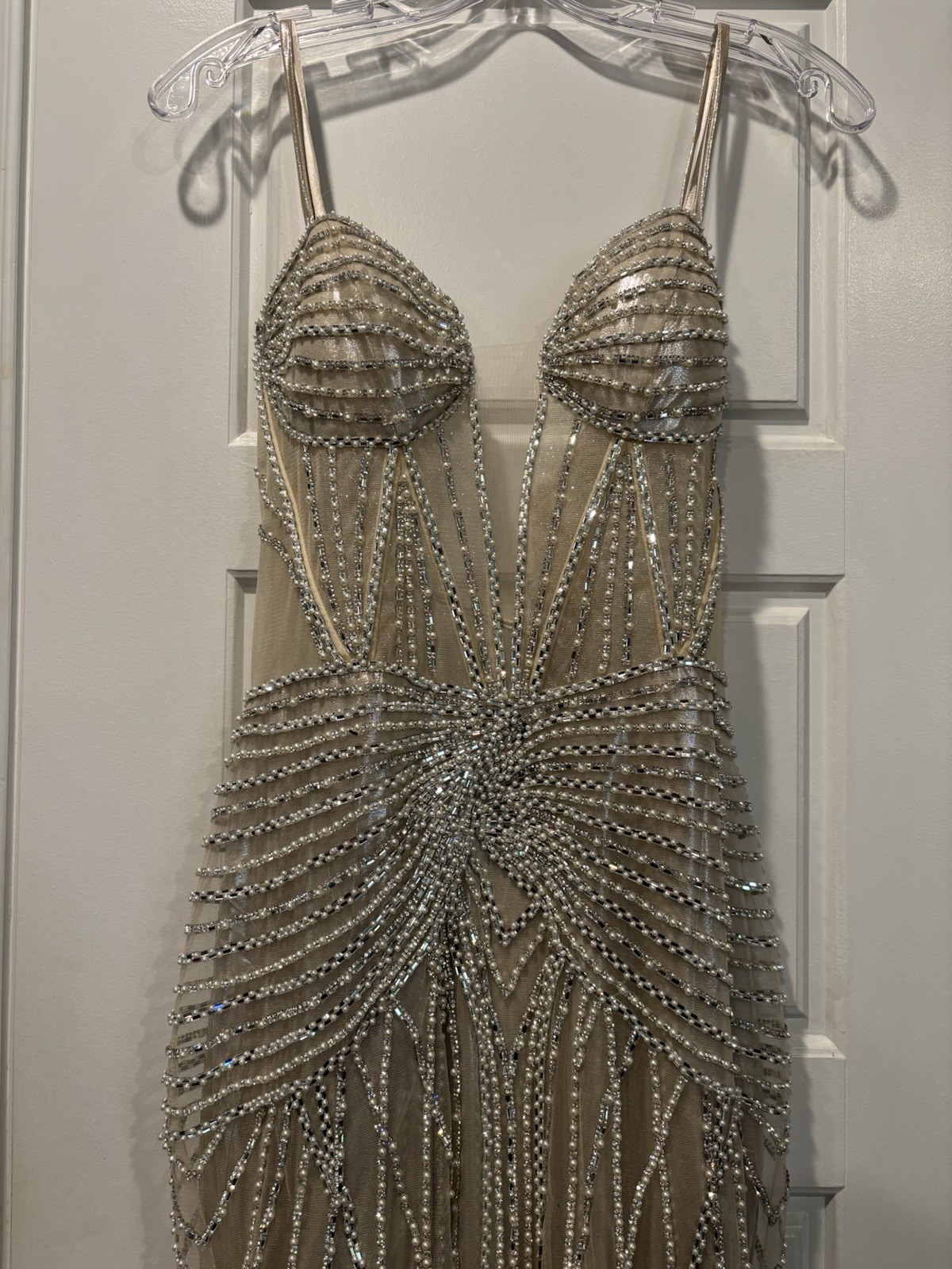 Ladivine By Cinderella Divine Corset Beaded Formal Dress