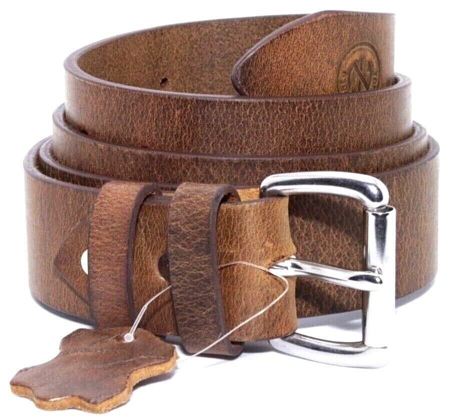 Men’s Genuine Buffalo FULL GRAIN Leather Belt, 1 1/2″ width, Handmade, By Amish