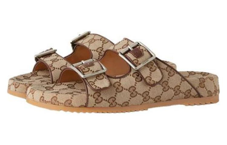 Gucci Slide Sandal Strap ‘Beige Monogram’ 658020 2HK60 9791