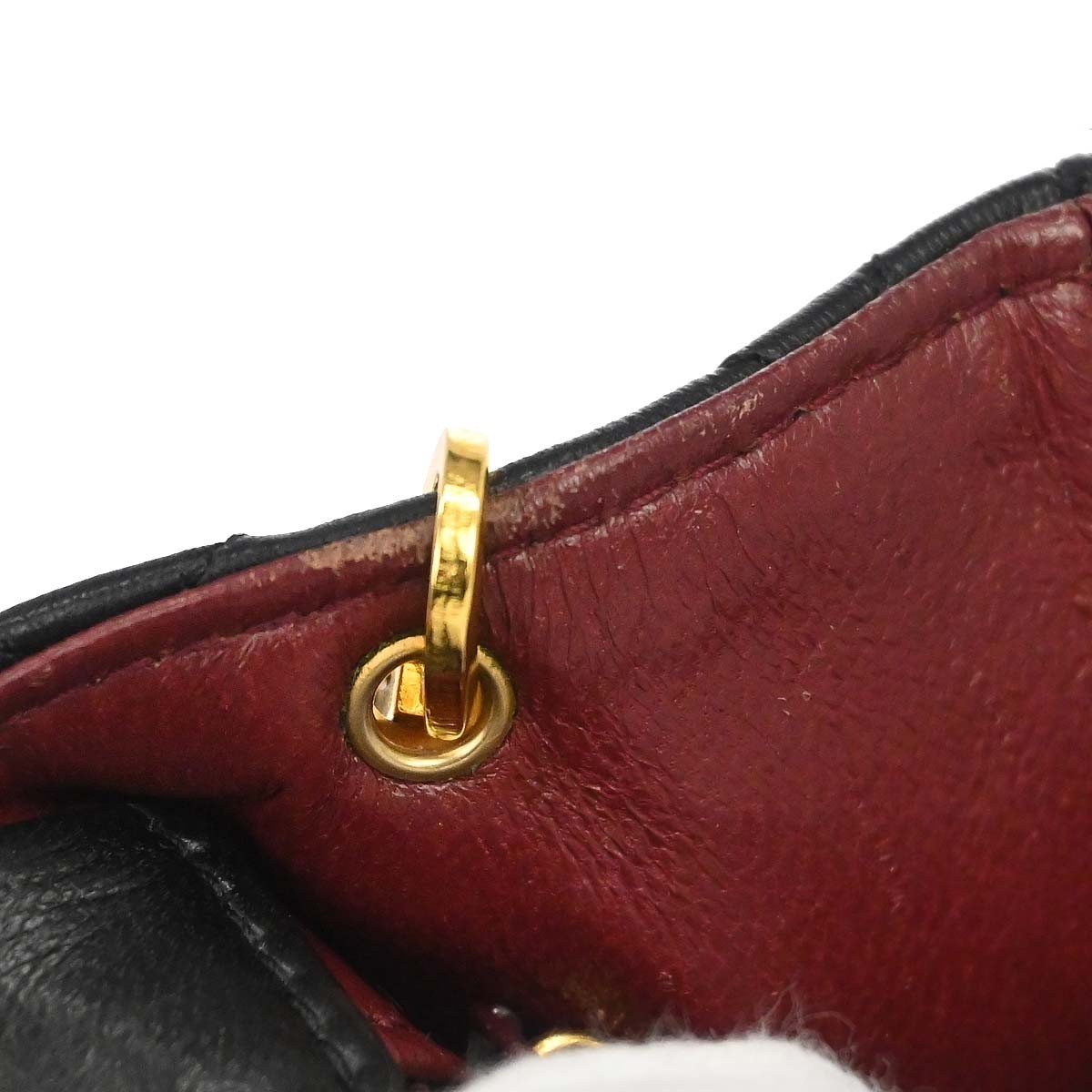 Chanel Black Lambskin Classic Square Flap Shoulder Bag 20 188123
