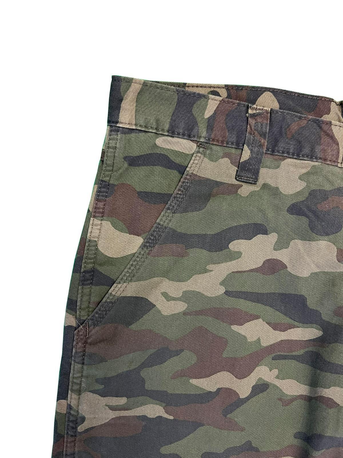 Wrangler Men’s Smooth Camo Pant Fleece Lined Cargo Relaxed Fit Five Star (S02)