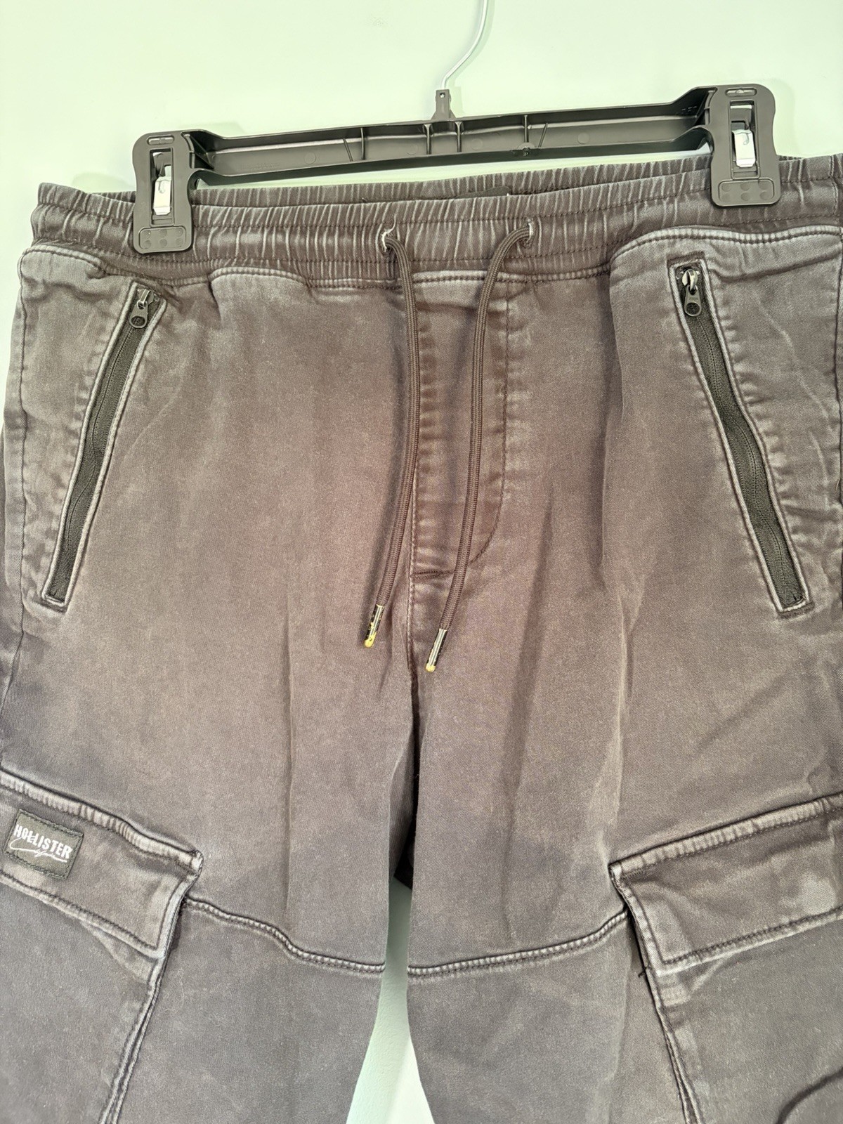 Hollister black skinny jogger pants, Men’s S, Urban, Athleisure, Cargo, Modern