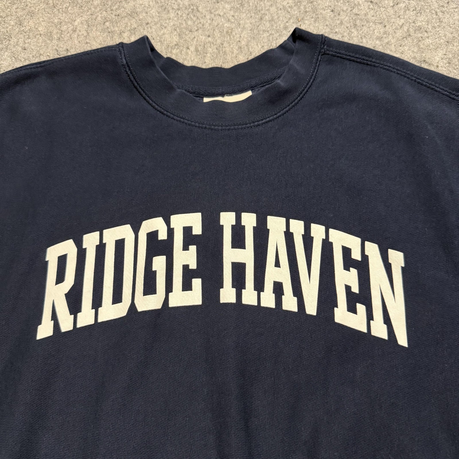 MV Sport Sweatshirt Mens Small Blue Ridge Haven Fleece Graphic Crewneck
