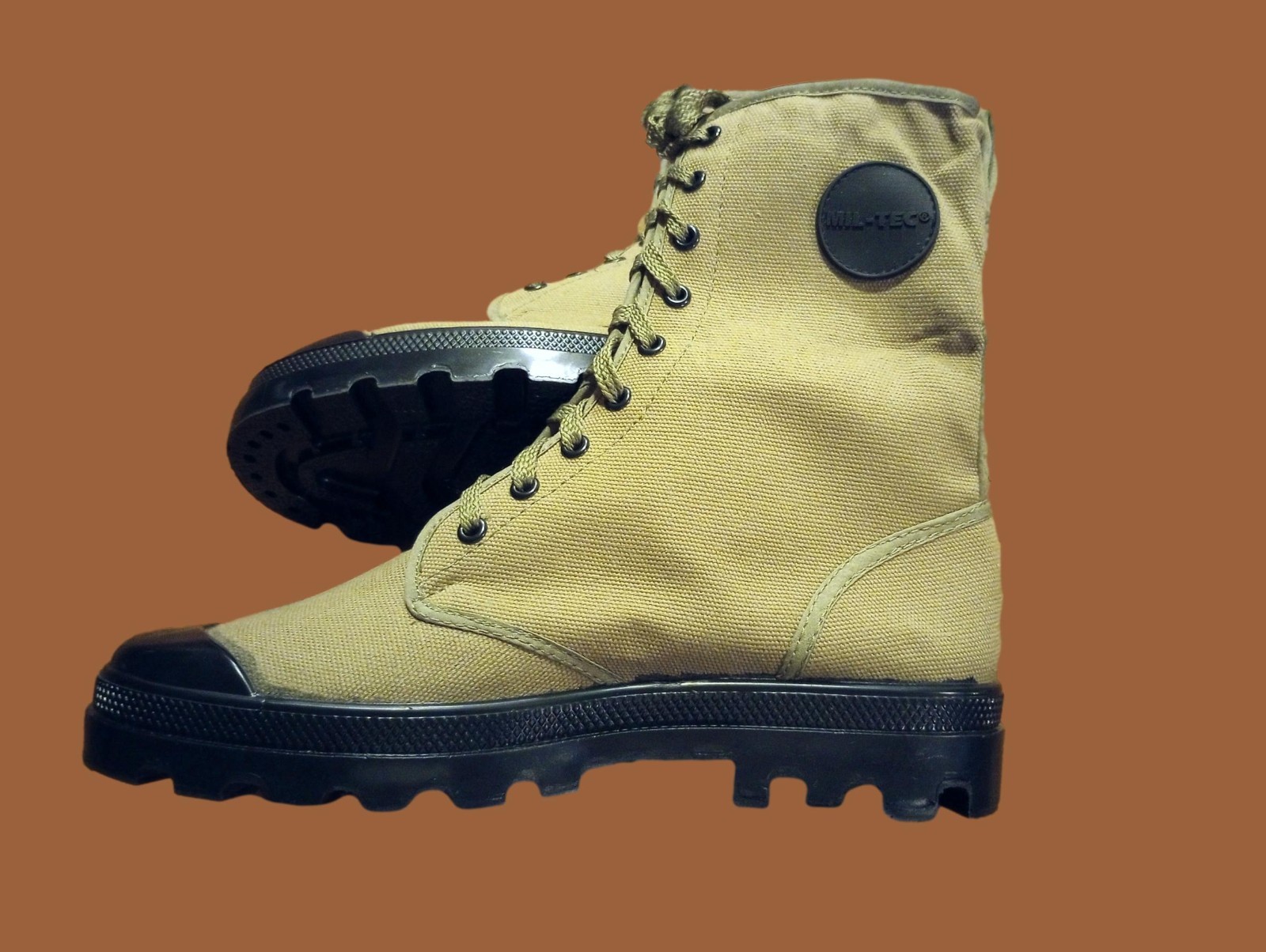 FRENCH STYLE JUNGLE COMBAT BOOT CANVAS COMMANDO SIZE 13