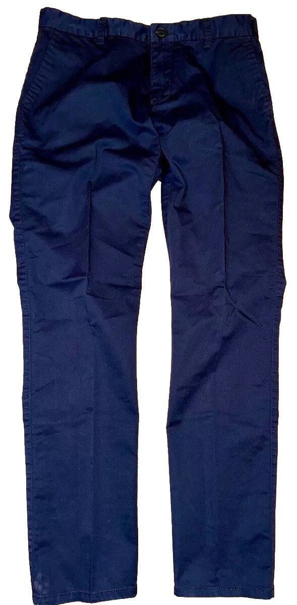 Emporio Armani Boys Pants Size 11 Blue 97% cotton 3%Elastan