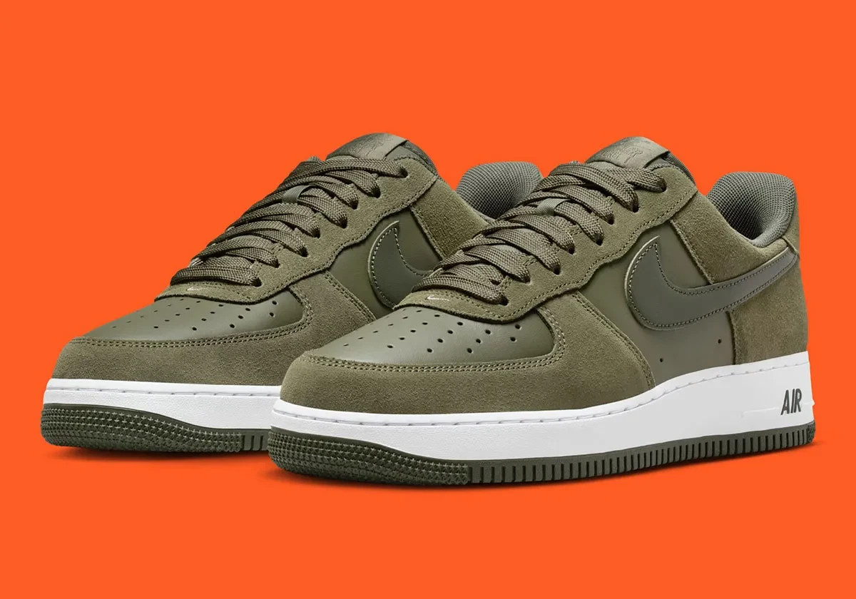 Nike Air Force 1 ’07 LV8 Shoes Medium Olive White IB6388-200 Men’s Sizes NEW
