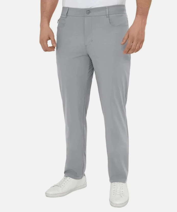 Modern Ambition Men’s 5-Pocket Pant Moisture Wicking Fabric Gray Size 36×32