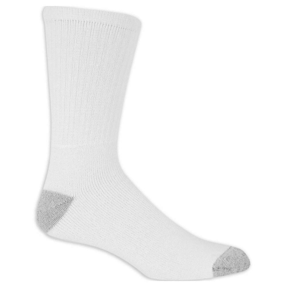 SOCK TRENDS TRM29006CXC0001 Socks,Crew,Polyester,White,10.5″ H,PK10 810YT4