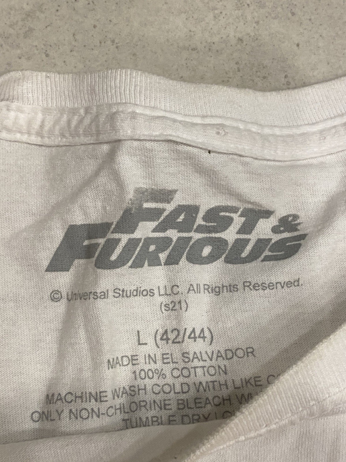 Fast And Furious 01 Street Racing “One Quarter Mile At A Time” Shirt Mens Large
