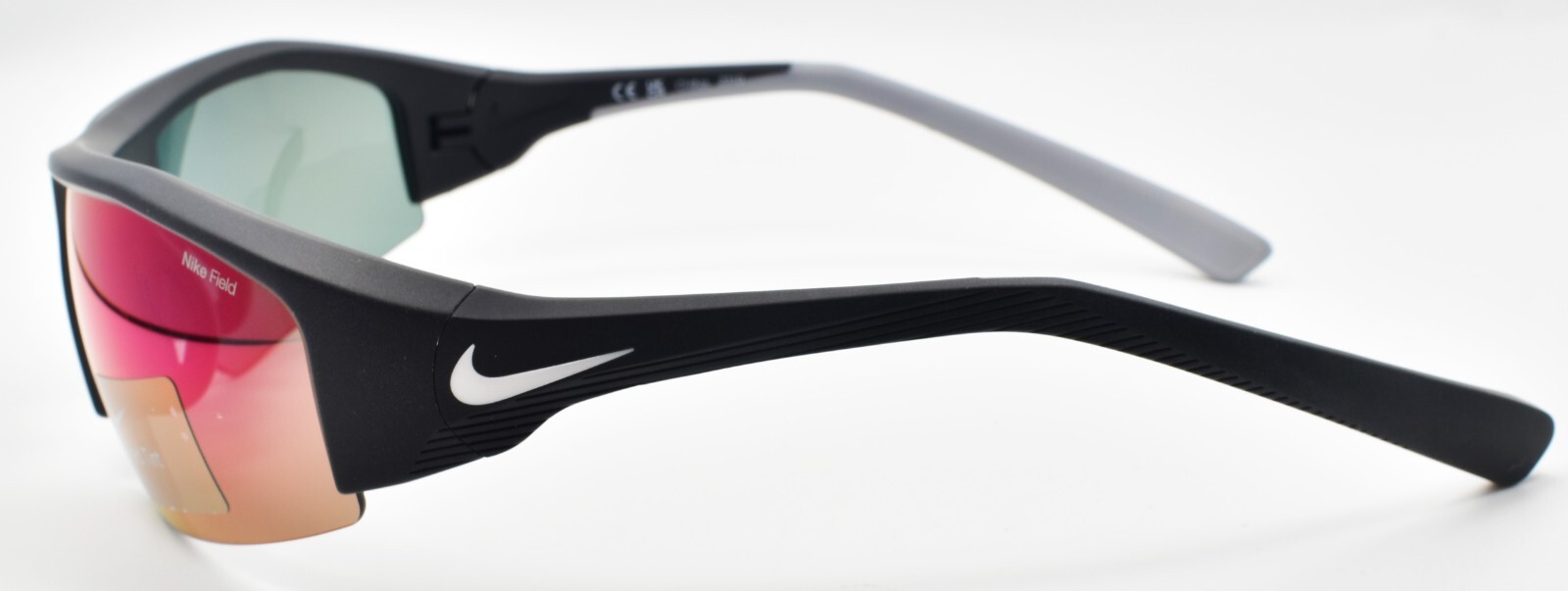 Nike Skylon Ace 22 DV2150 010 Sunglasses Half-Rim Wrap Black / Field Tint Mirror
