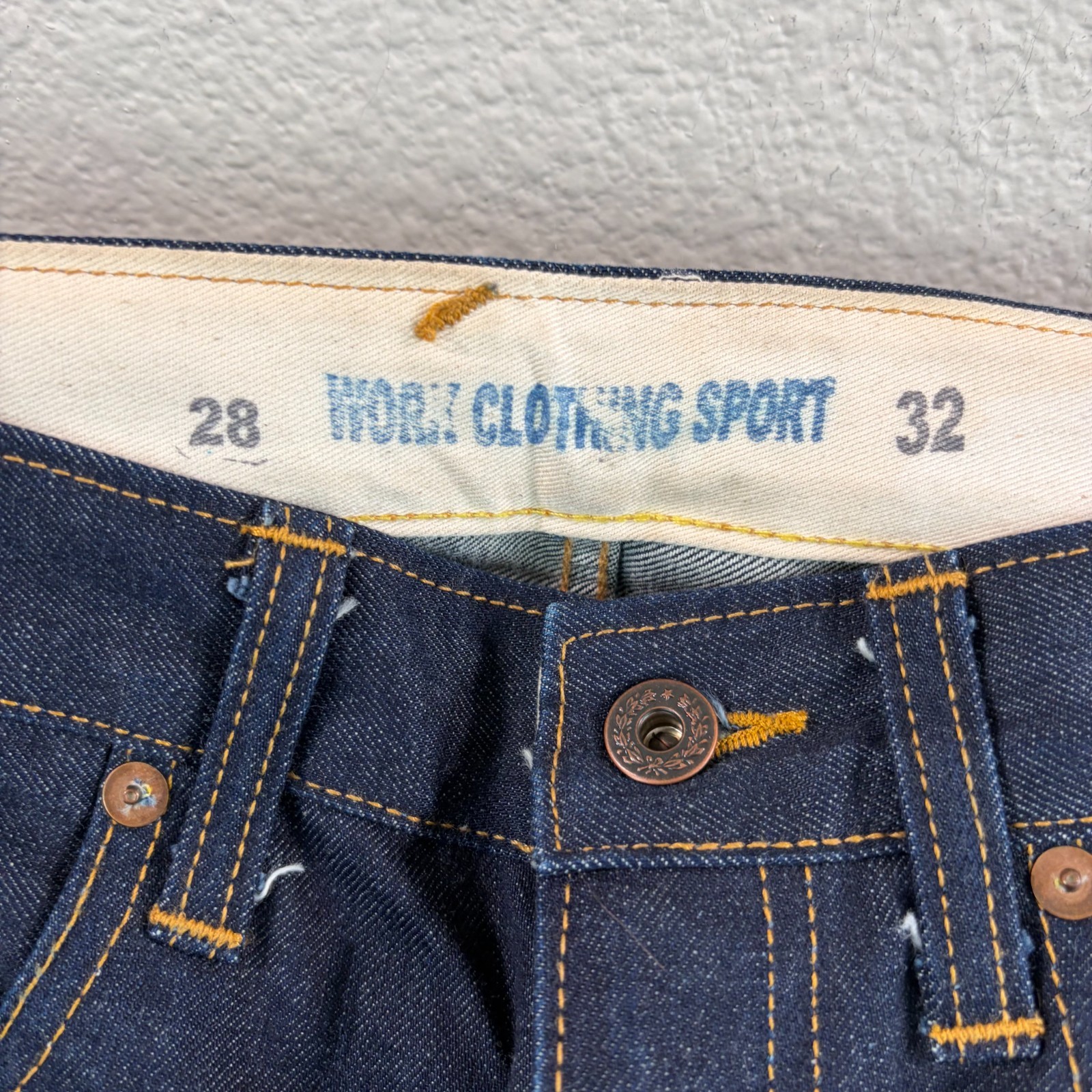 Quality Mending Co Norman Selby Selvedge Jeans Men 29×34 (Tag 28×32) NY USA Made