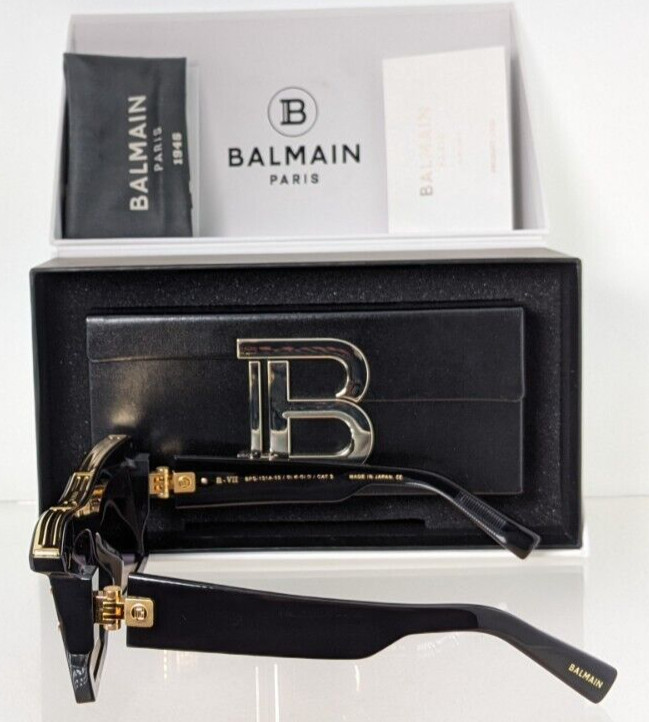 Authentic Balmain Sunglasses B-VII BPS 131A 55mm Black Japan Frame