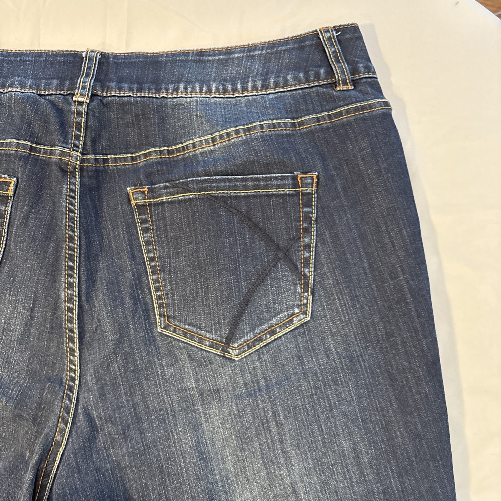 Lane Bryant Womens High-Rise Bootcut Denim Jeans Sz 20 Short Tighter Tummy Tech