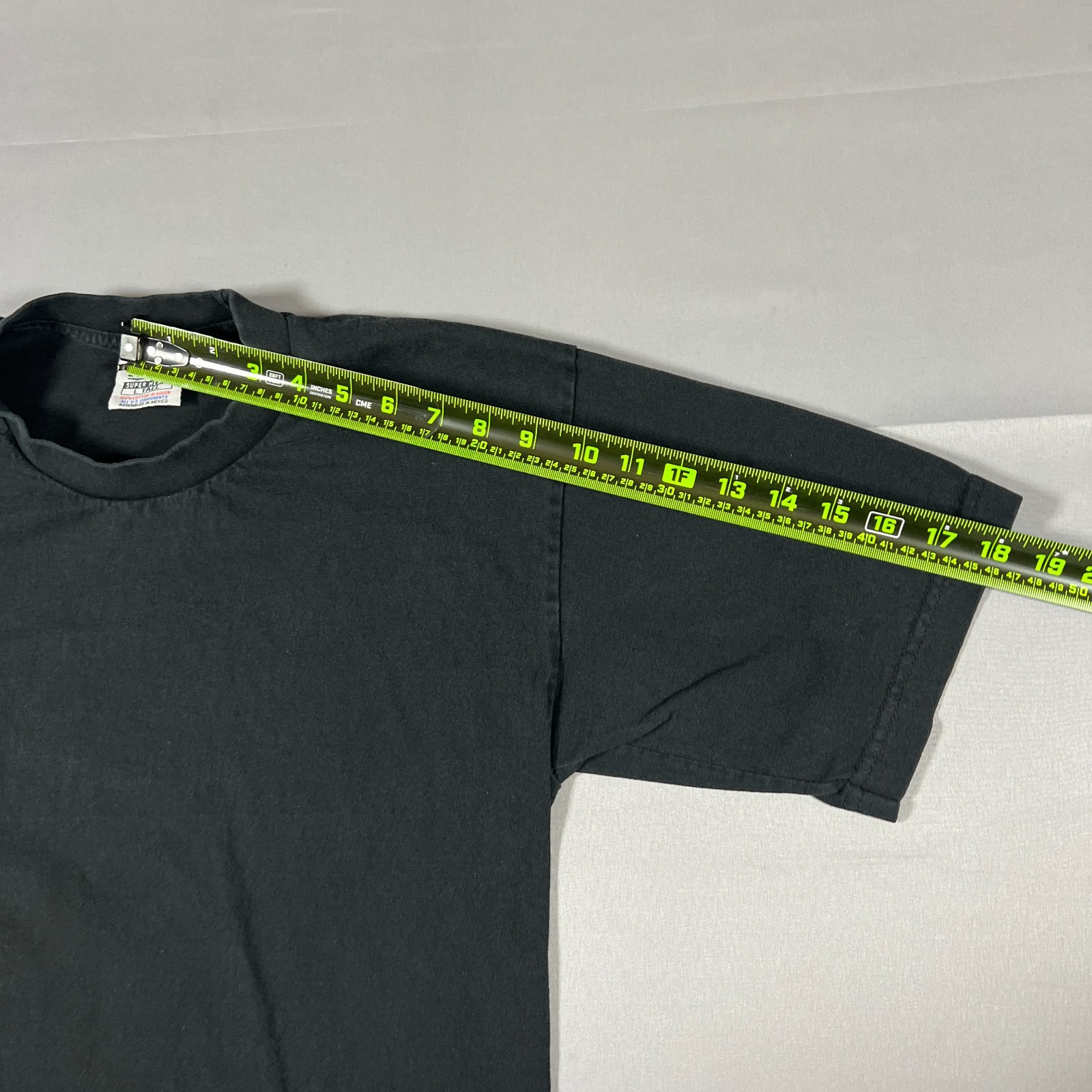 Set Of 3 Pro 5 Super Heavy T Shirt Mens L Black Faded Cotton Snug Fitting Neck