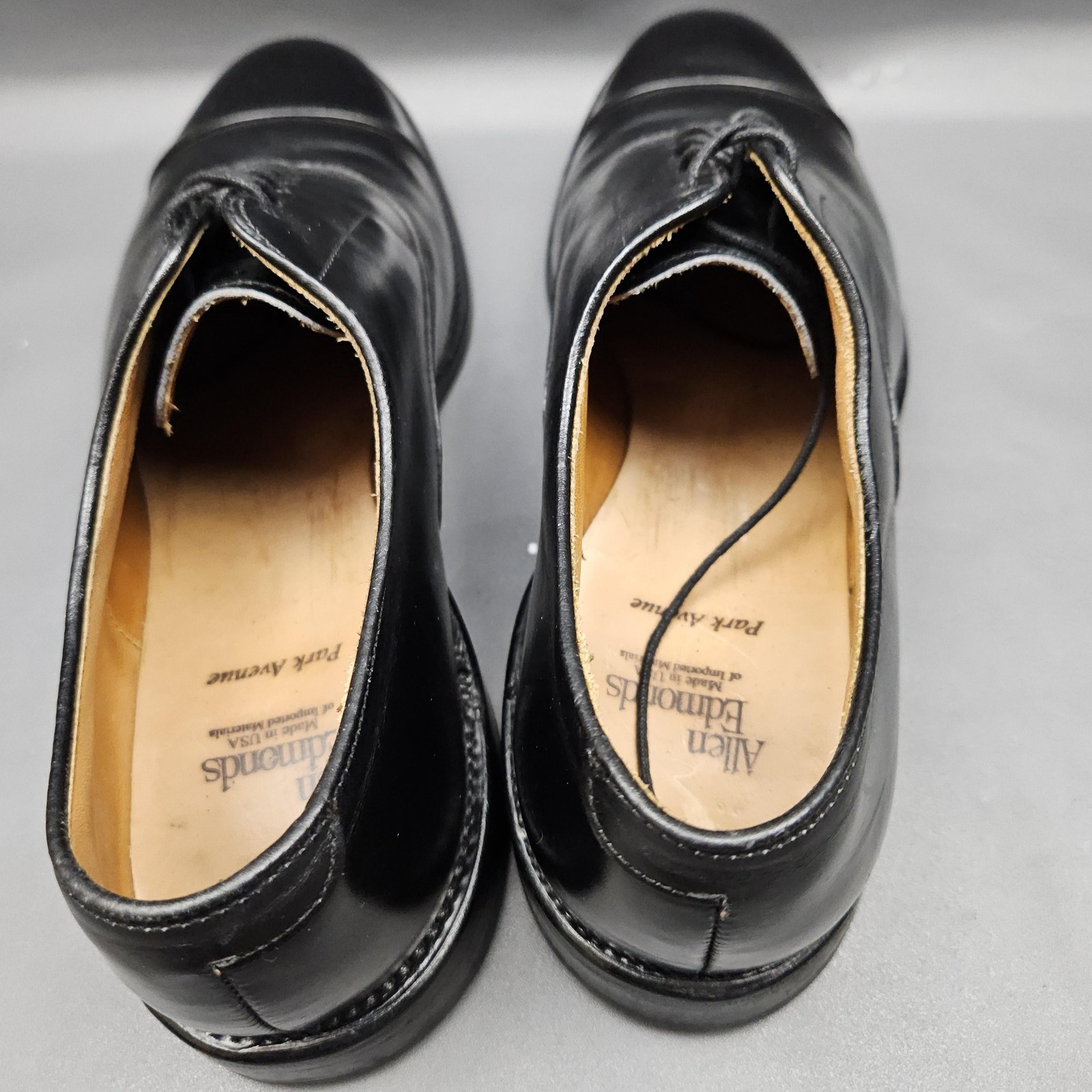 Allen Edmonds Park Avenue Cap Toe Oxford Mens Size 11 D Black Leather Dress Shoe