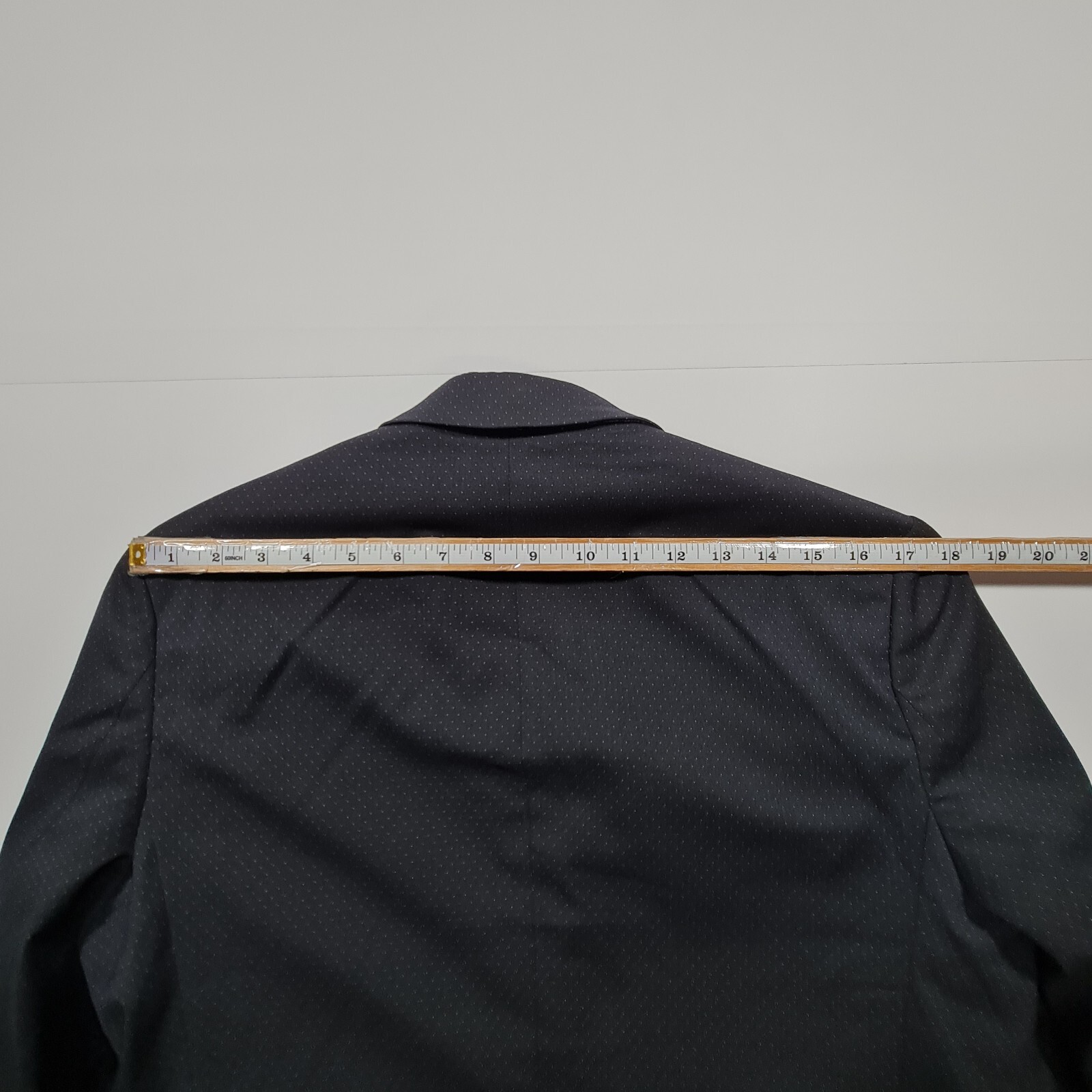 Limehaus Mens Suit Jacket Navy Blue 38 S Pin Dot Slim Fit Stretch Blazer