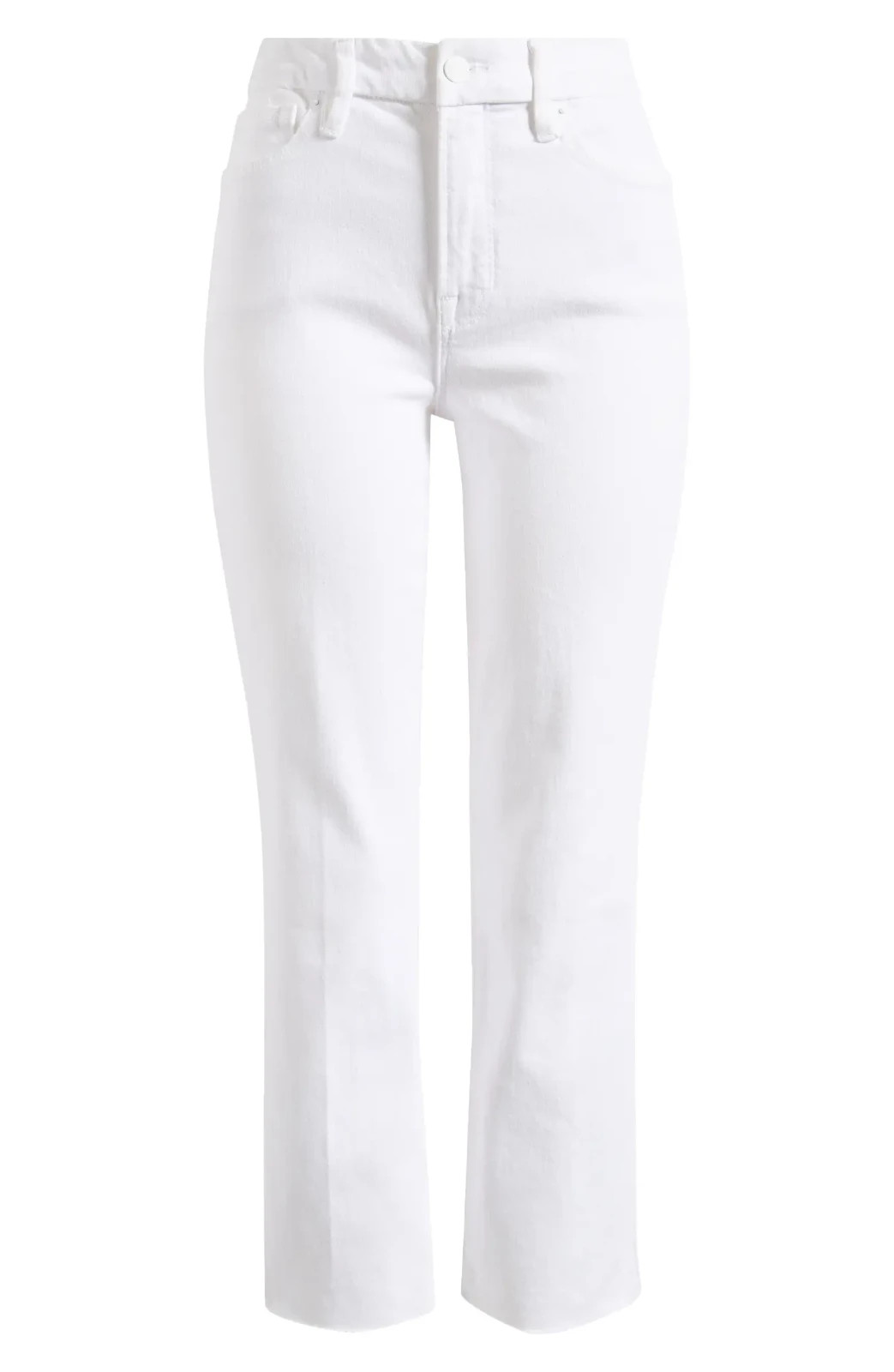 NWT – Good American GOOD STRAIGHT w/RAW HEM GSRH046T White JEANS Size: 00