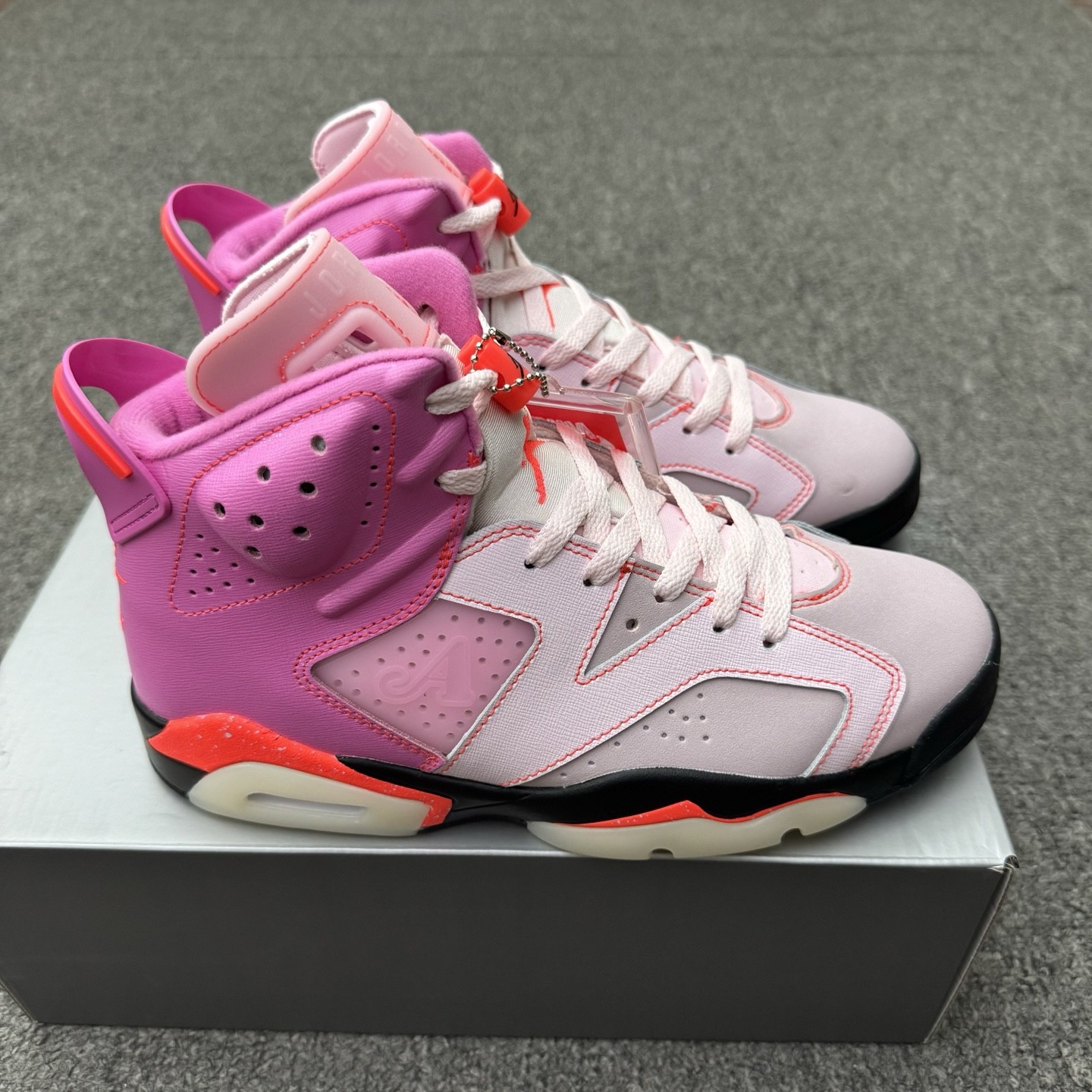 With Box New Awake NY AJ 6 Retro High Playful Pink Men’s Size 4-13 IQ5706-600