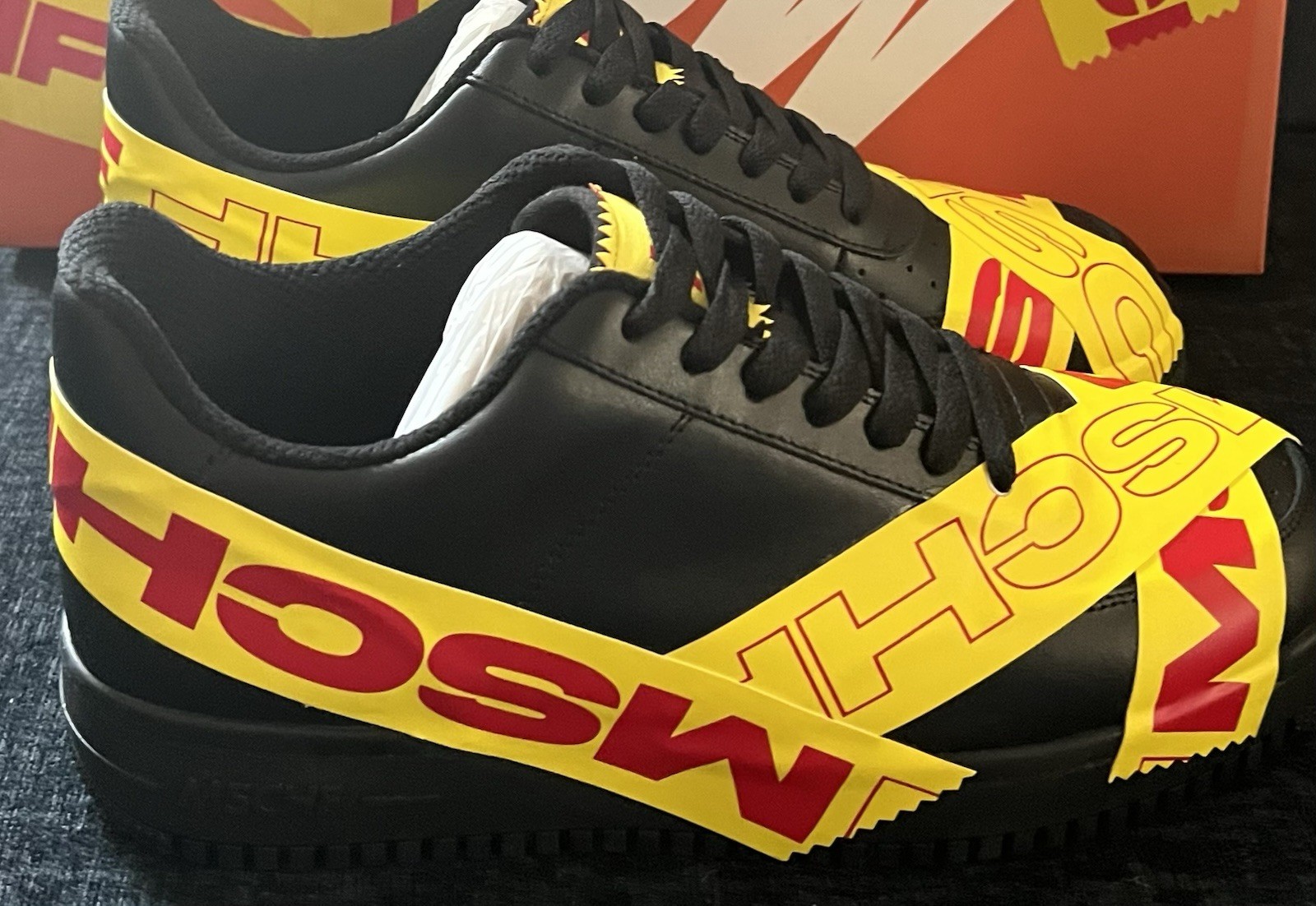 MSCHF TAP3 “Limited Edition” Men’s Size 7 “BLACK/ YELLOW/RED Shoe MSCHF -007