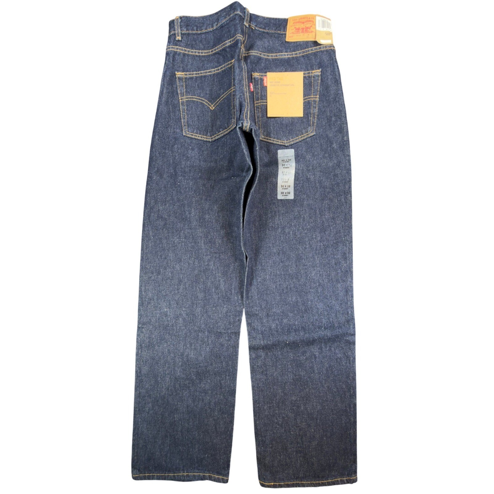 Levi’s 565 Wide Leg Student Jeans 30×32 Blue Cotton Vintage Y2K Dark Wash NOS