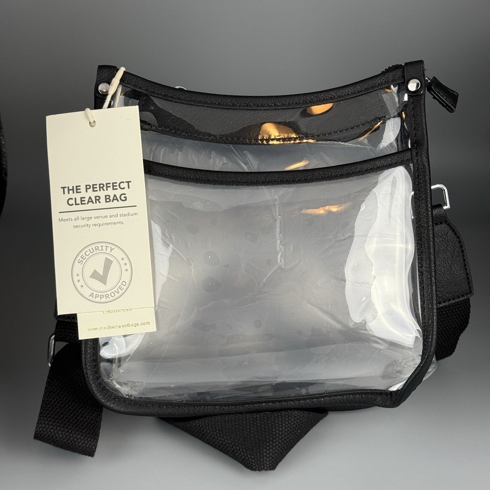 Madison West *The Perfect Clear Bag* NWT Crossbody Meets Security Requirements