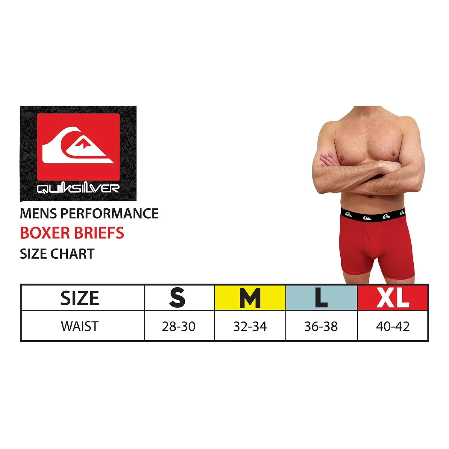 Quiksilver Men’s 4 Pack Performance Mesh Boxer Briefs – Size Varies