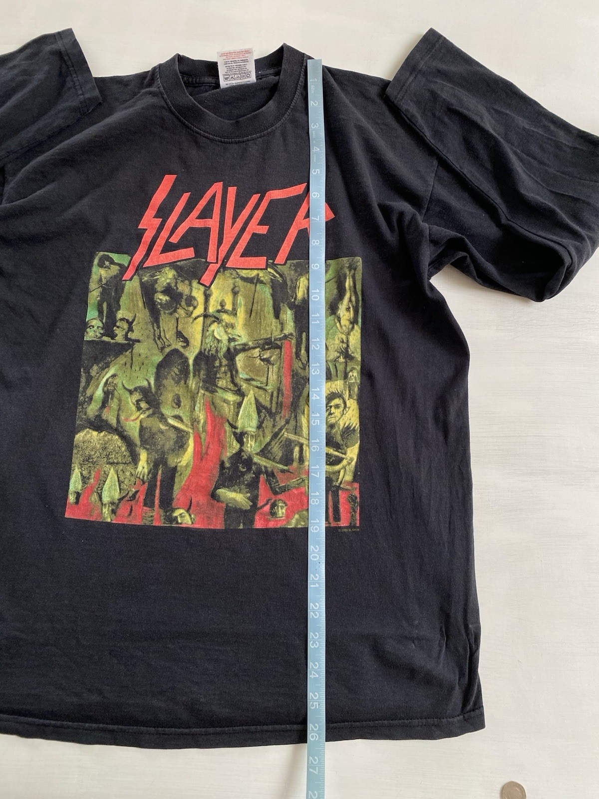 2003 Slayer Reign In Blood Vintage Black Long Sleeve T-Shirt | Size M | Metal
