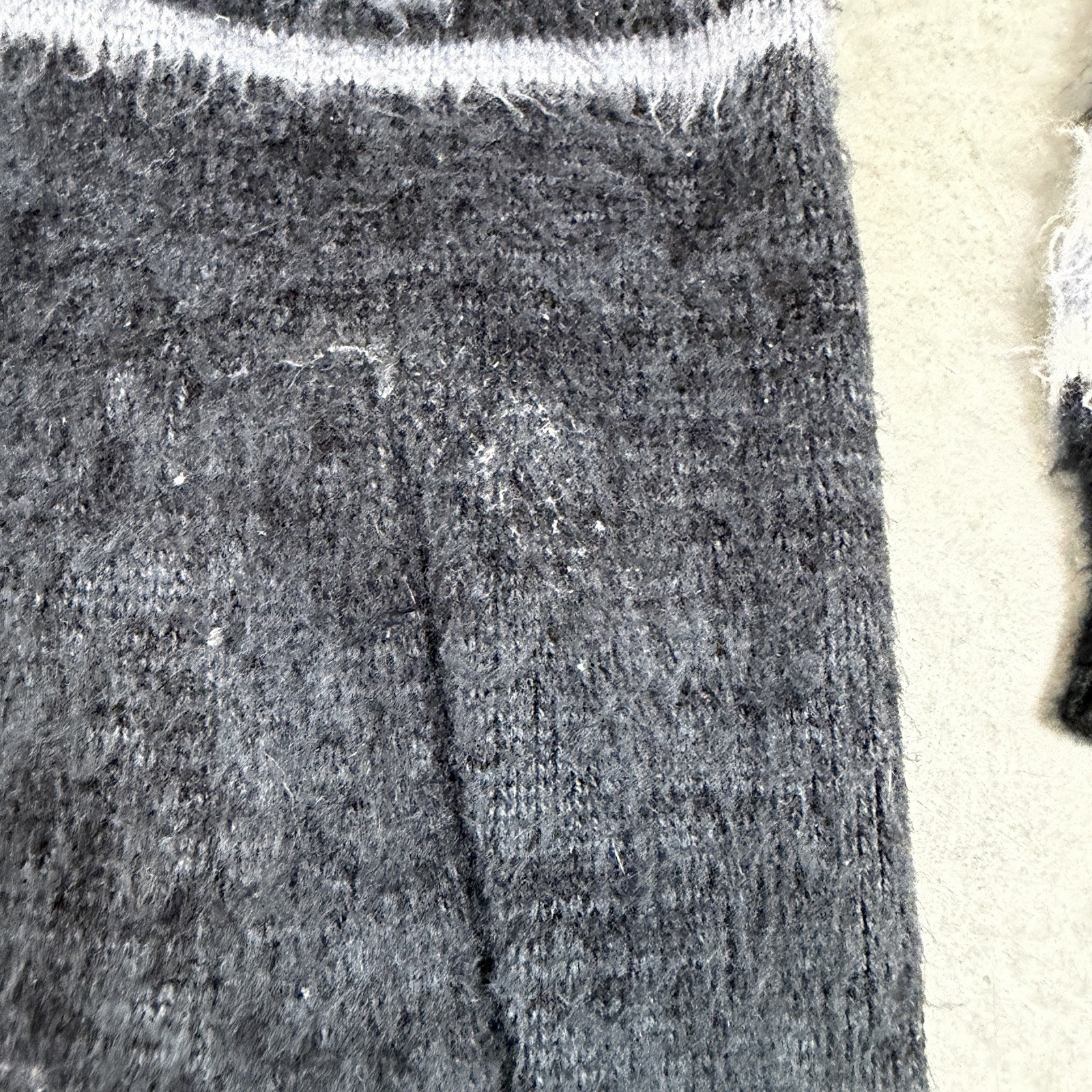 Alpaca Cardigan Mens Medium Black Vintage Button Up Long Sleeve Flaws