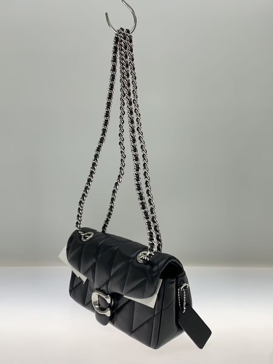 COACH THE TABBY BAG Shoulder Bag Leather BLK CP149 from Japan