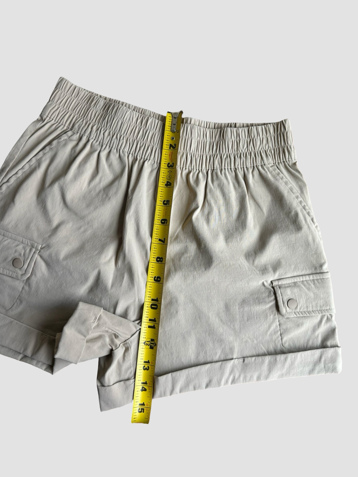 Mondetta Outdoor Project Active Stretch Cargo Shorts W SMALL Khaki Tan Gorpcore
