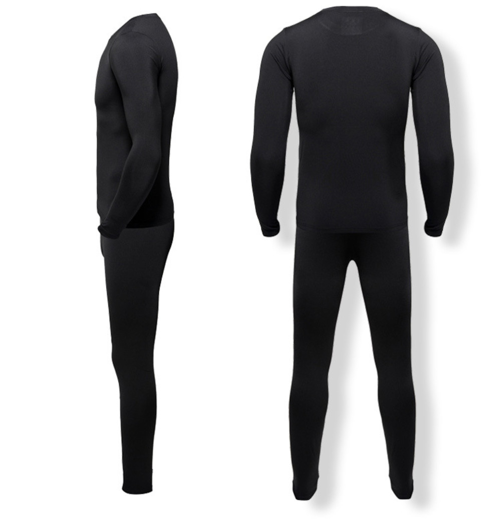 Winter Men Ski Fleece Thermal Long Johns Underwear Set Base Layer Top & Bottom