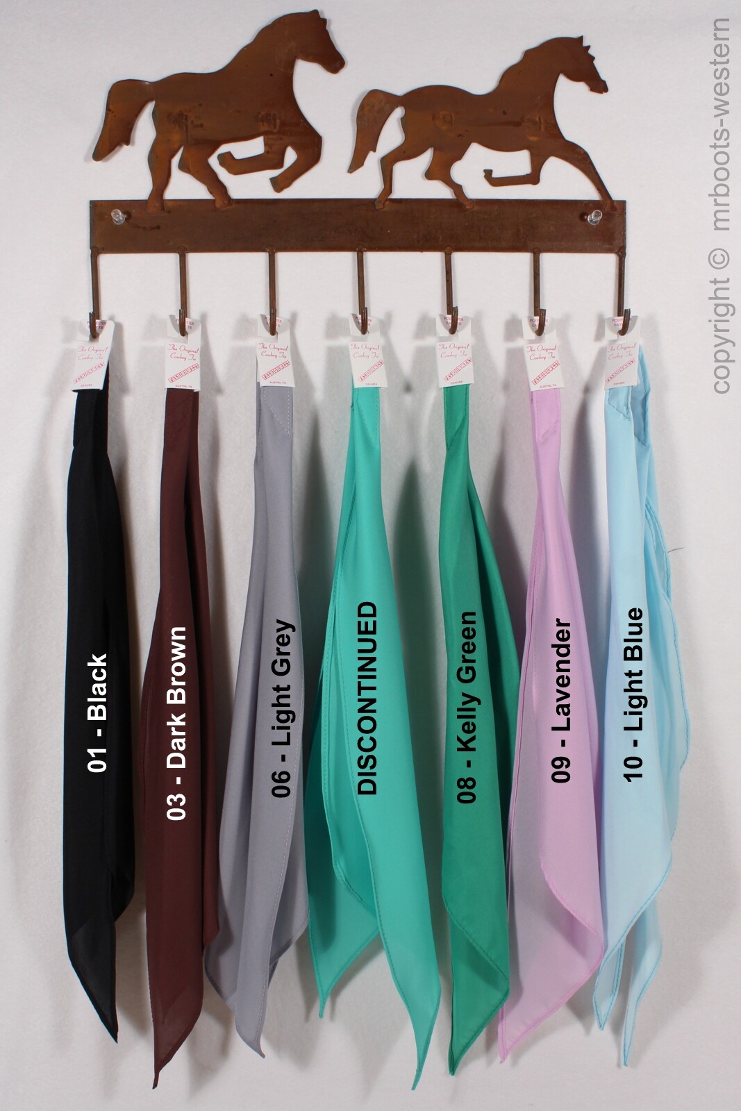 FA-1506 Western Scarf Tie – 36″ – Available in 27 Color Options