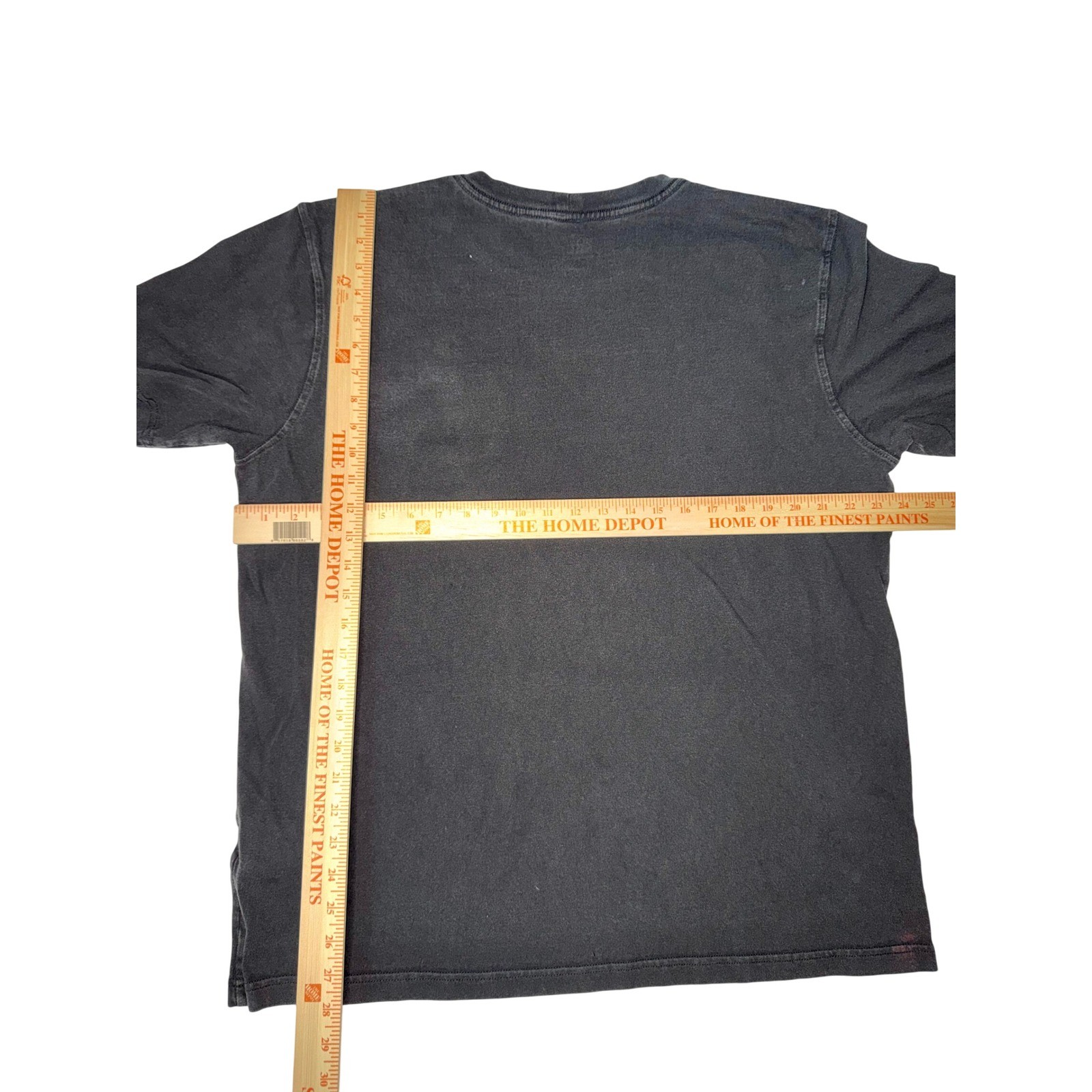 Carhartt Mens Relaxed Fit Pocket T-Shirt Black Faded Cotton Workwear Large