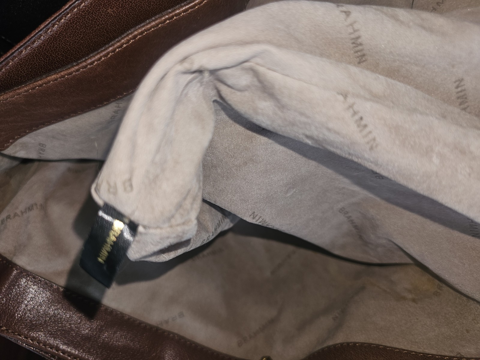 Brahmin leather tote bag