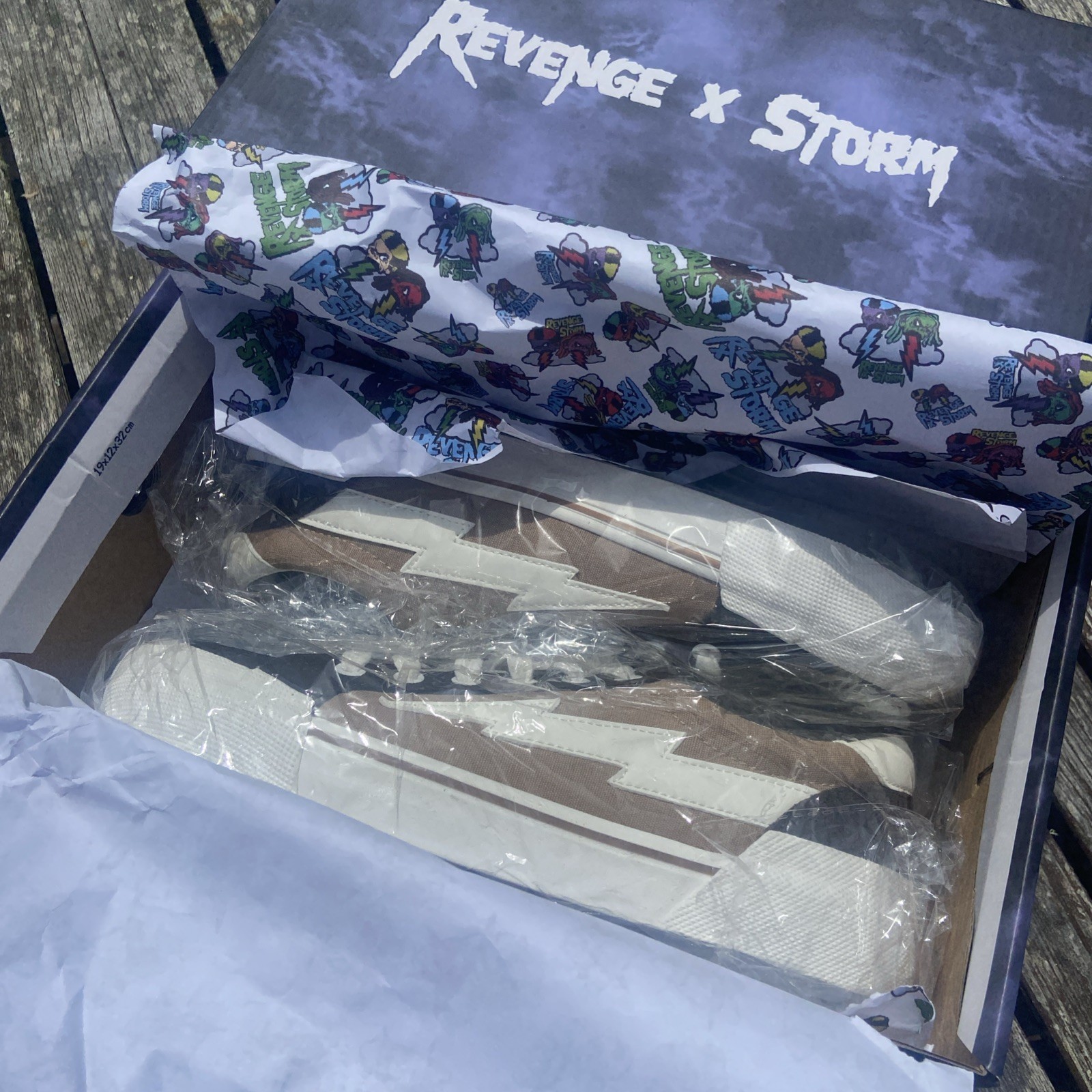 Revenge x Storm Size 9 Vol. 2 Brown/White 100% Authentic Newest Release NIB READ