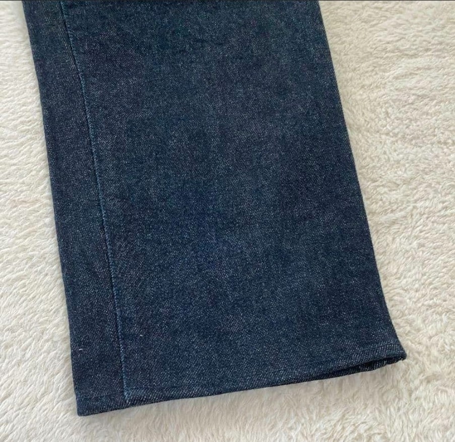 EVISU Lot 2000T Jeans Tiger Preshrunk Made in Japan W40 Indigo Stitch Denim