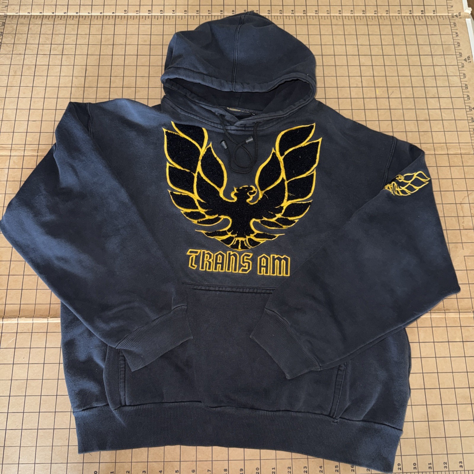 SEE PICTURES VTG Licensed Pontiac Trans Am Firebird L Embroidered Logo Hoodie