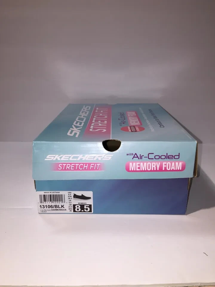 Empty SKECHERS Stretch Fit with Air-Cooled Memory Foam Turquoise Blue *Box Only*