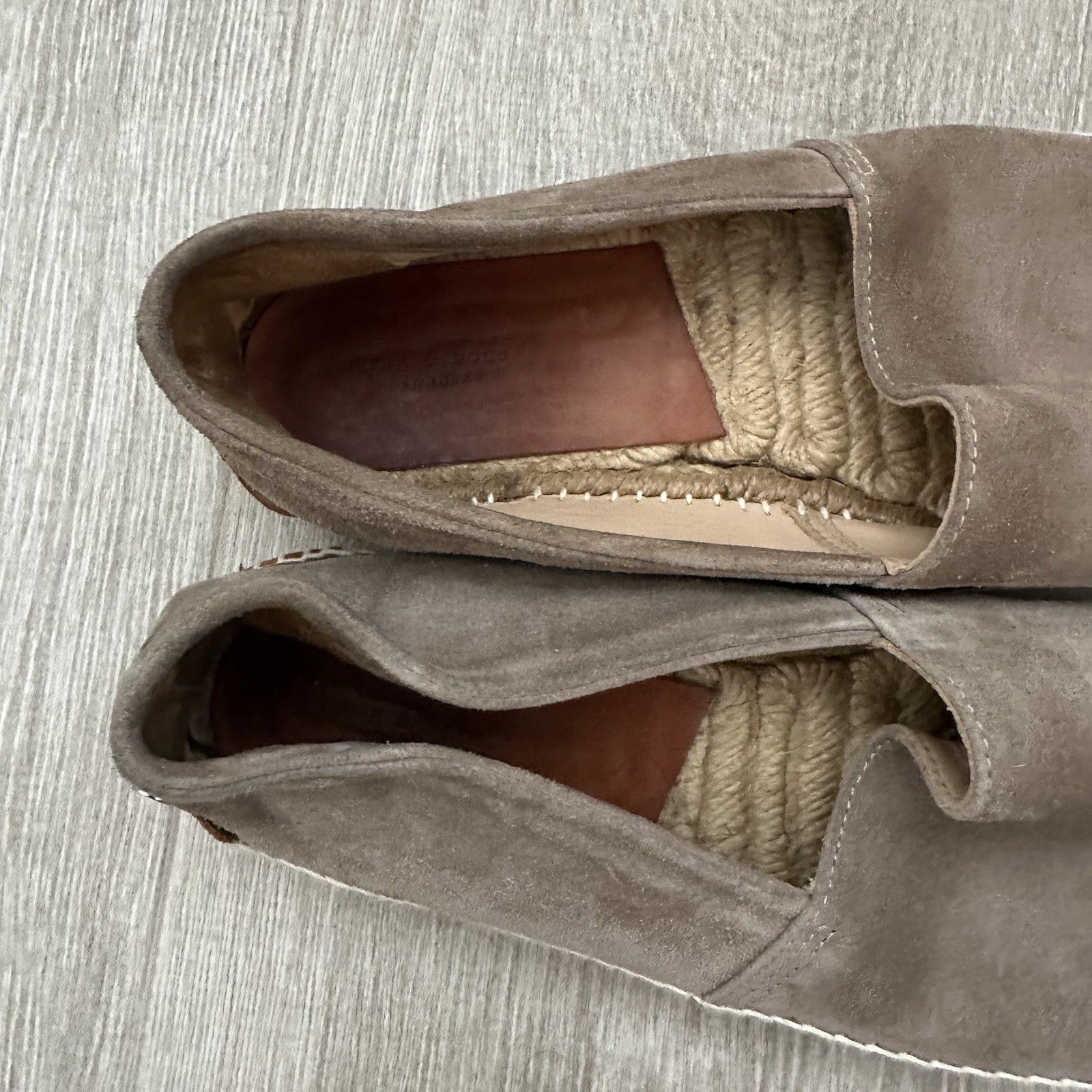 Rag & Bone Stucco Suede Leather Adria Espadrilles Shoes Womens US 8.5 EUR 39 M