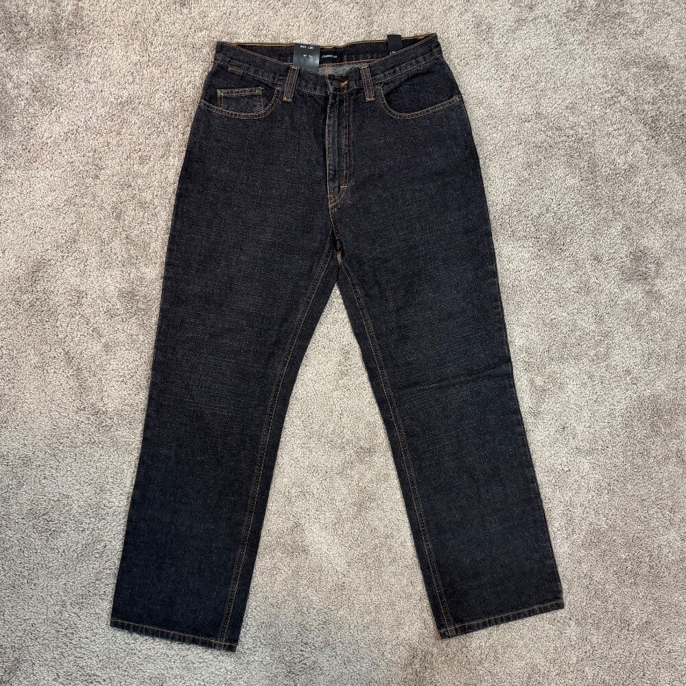 Claiborne Mens Straight Leg Jeans 31×30 Dark Wash Denim NWT