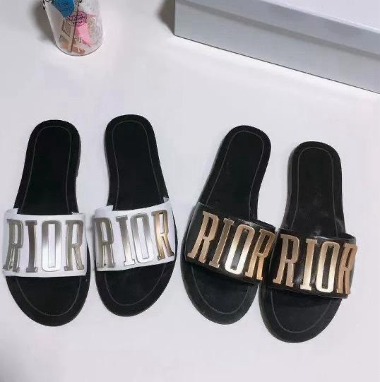 Louis Vuitton Monogram Logo Slide Sandals Brown/Black/Gold Women’s 8 NIB