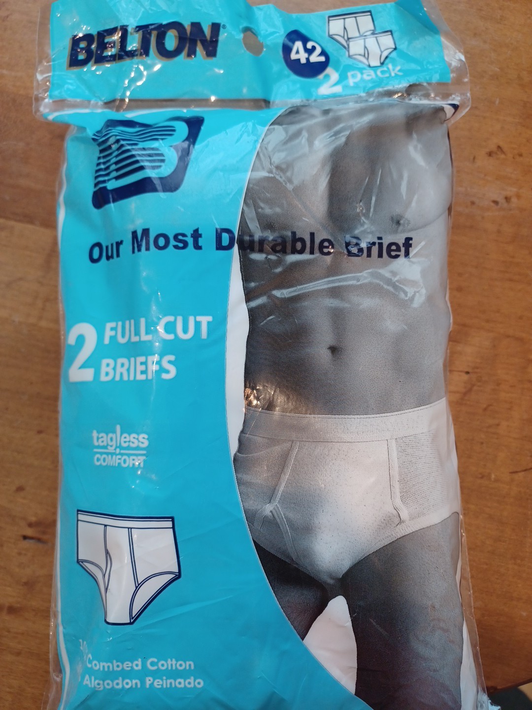Vintage Belton Covington Briefs Underwear 100% Cotton Full Cut Tagless XL 42 New
