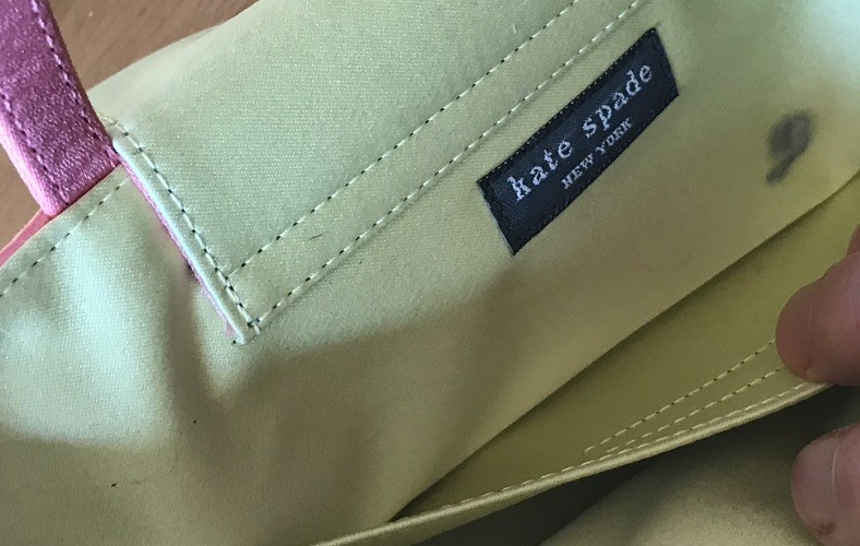 Authentic, Rare, Vintage Kate Spade Spring/Summer Dress Purse Pink/Light Green