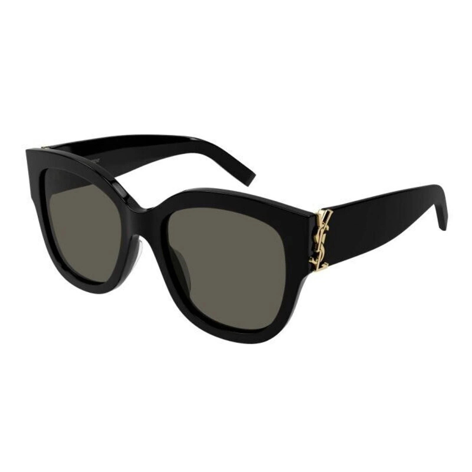 Saint Laurent SL M95/F 001 Black Gold Dark Grey Lenses Sunglasses 56-20-145