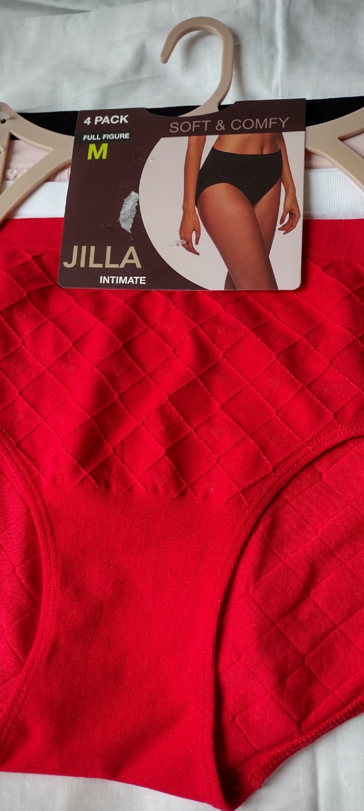 4 Pk JILLA Women M Soft Comfy Full Figure SEAMLESS Panties ASSORTED COLORS