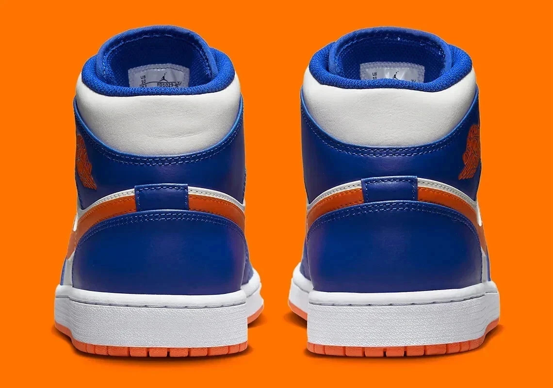 Jordan 1 Mid Knicks Blue Orange FD1029-400 – (MEN SIZE US)