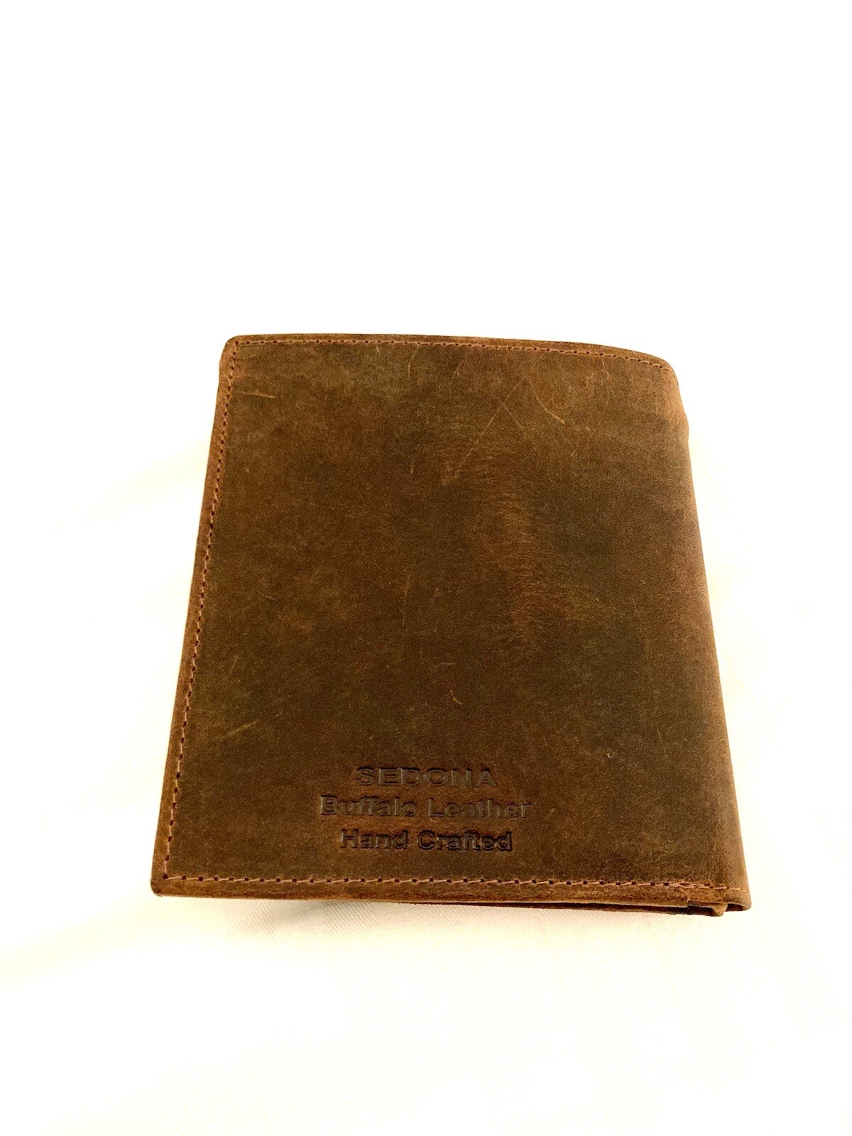 Buffalo Leather Hipster Wallet, 20 Credit Card Slots, 2 id windows, Vintage