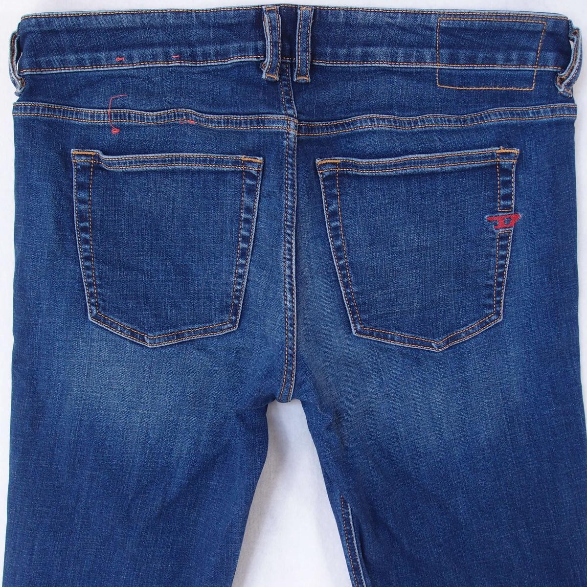 Mens Diesel 1979 SLEENKER 09E95 Stretch Slim Skinny Blue Jeans W32 L30