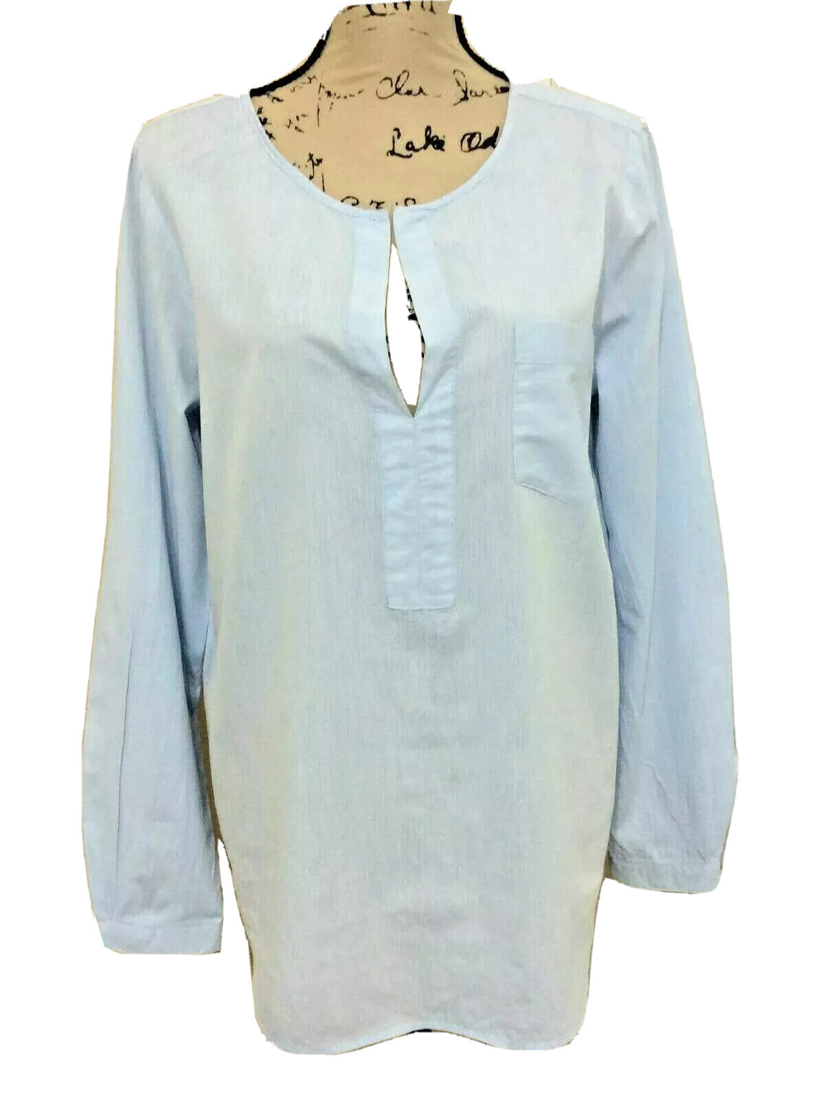 Holly & Whyte By Lindex Knot Sleeve Top, Blue, Size 40 EU 10 US UK 14