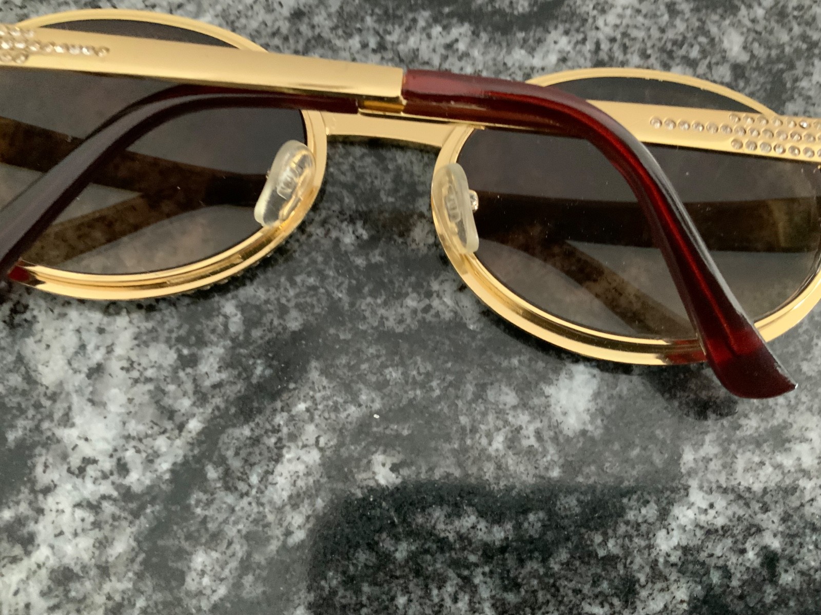 9FIVE 24k Gold Sunglasses CR-39 with box and original sales order w/small flaw